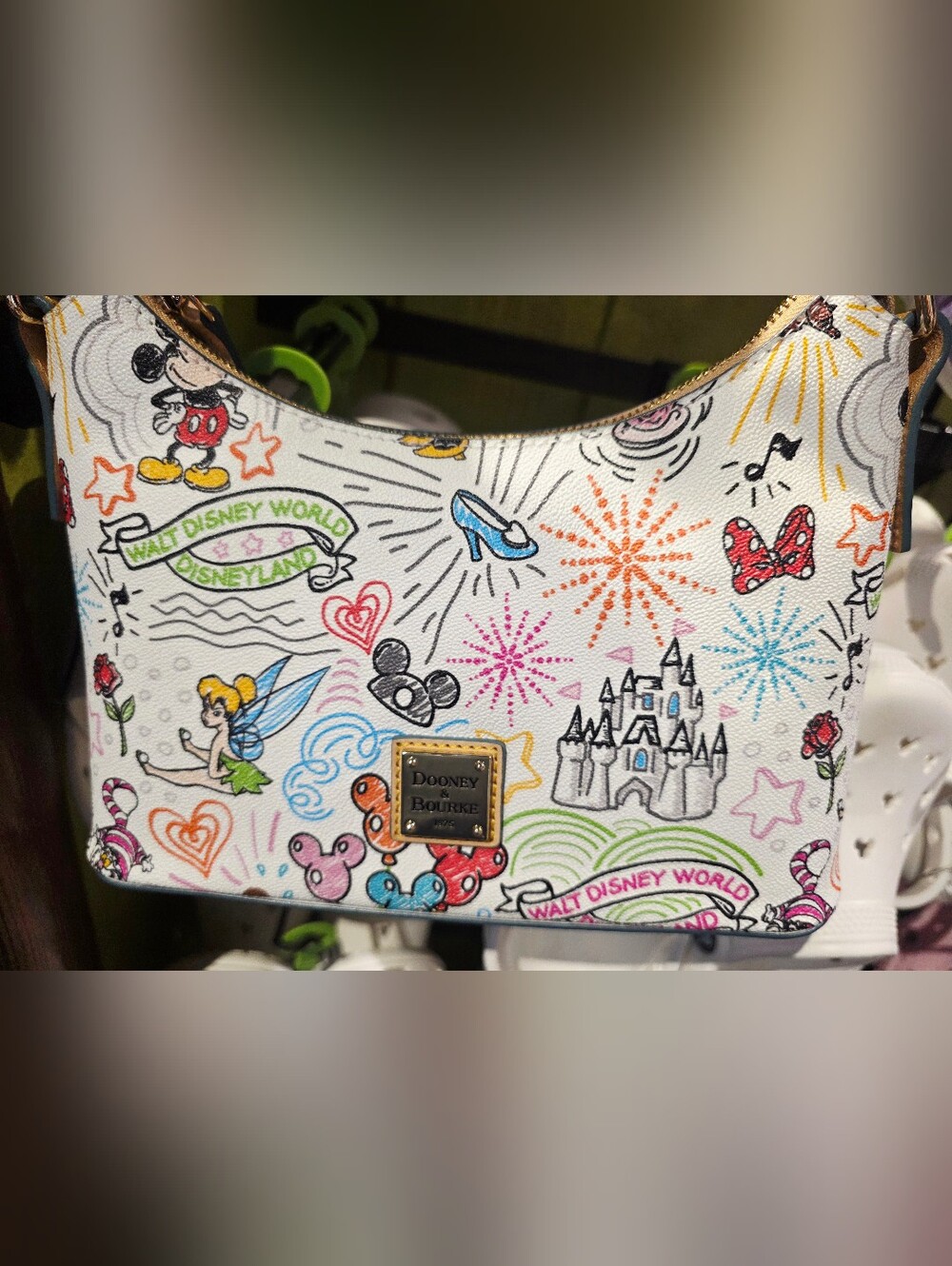 Disney Dooney & Bourke Baguette Bag - Mickey & Minnie Sketch